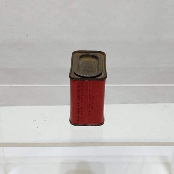 Ben-Hur Pure Cream Tartar 2 Oz Tin Container 1940s Collectible Kitchen Décor VTG - Picture 2 of 6